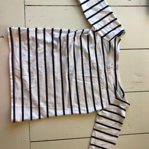 Gap blue and navy striped shirt